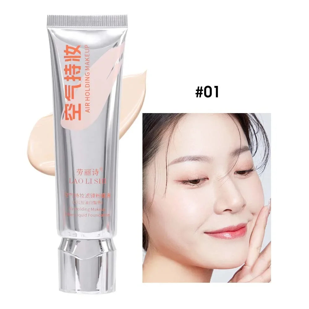 Liquid Oil Control Foundation Waterproof Lasting BB Cream Contouring Cosmetics Full Coverage Face Corrector Concealer Makeup