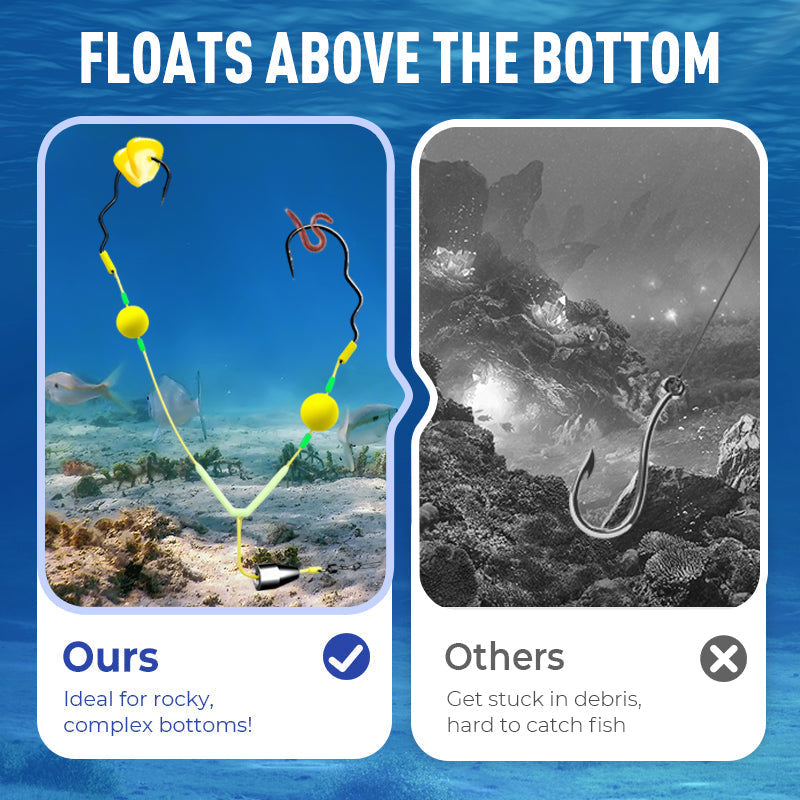 🔥🔥Buy 3 Get 2 Free 🎁 Reverse Bottom Fishing Rig Hook